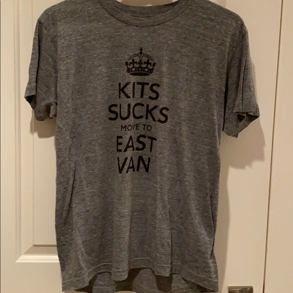 Kits Sucks move to East Van tee - Picture 1 of 3